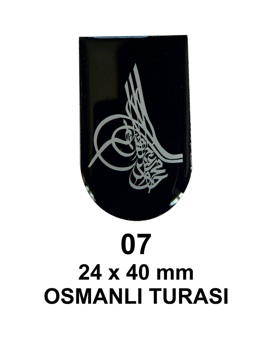Osmanlı Turası Kabza Baskısı Damla Etiket