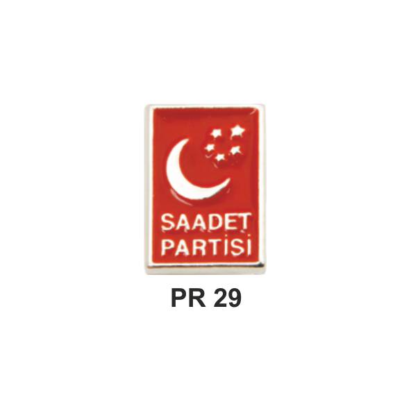 PR - 29 Saadet Partisi Rozet