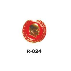 R-024 Mineli Atatürk Rozet,rozet,promosyon,ataturkrozet,rozetureticisi