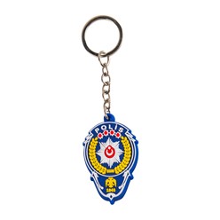 Police Logo Rubber Keychain,keycahain,rubberkeychain